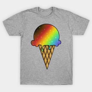 Galaxy Ice Cream - Rainbow Pride T-Shirt